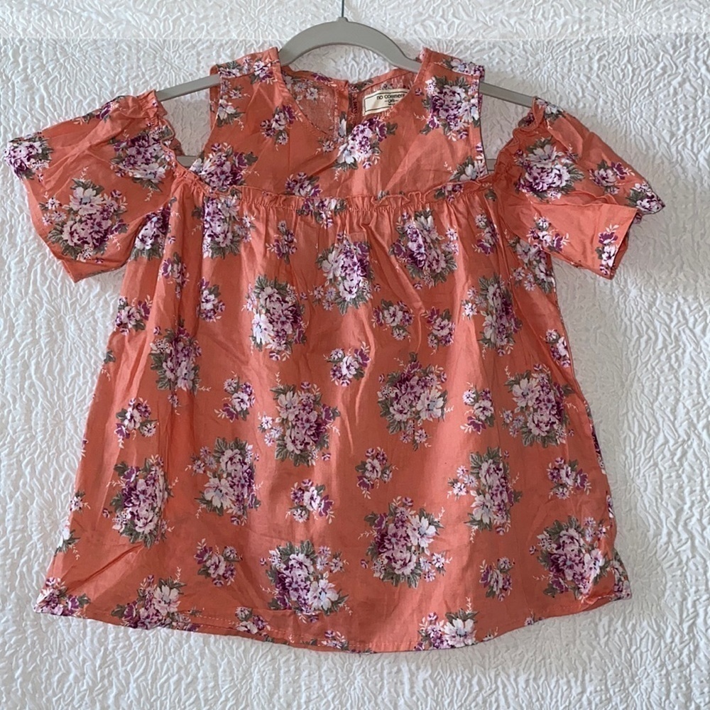 No Comment Ruffled Cut Out Sleeves Blouse